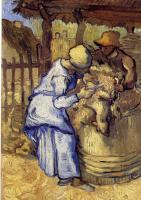 Gogh, Vincent van - Sheep-Shearers(after Millet)